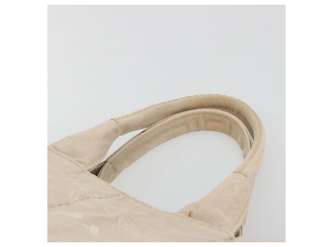 Borsa a mano PRADA Canapa MM Canvas Beige Gold Auth 196635A D'oro - vista 8