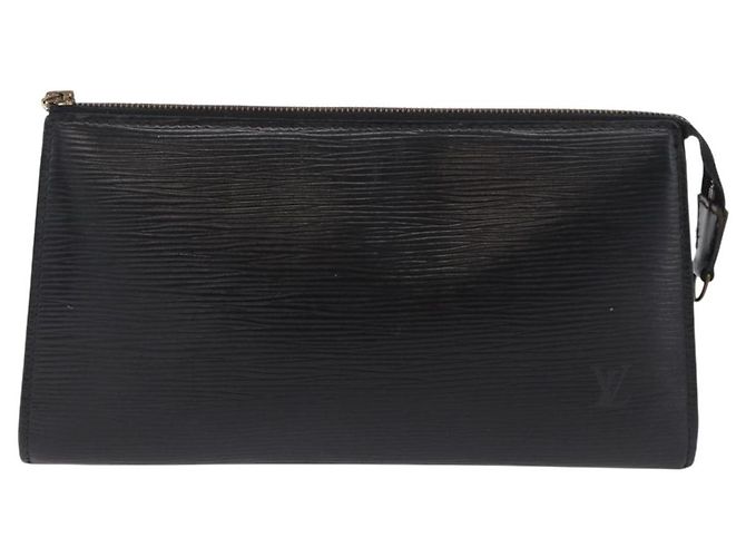 LOUIS VUITTON Epi Pochette Accessoires Accessory Pouch Black M52982 Auth ep15820 Negro - vista 13