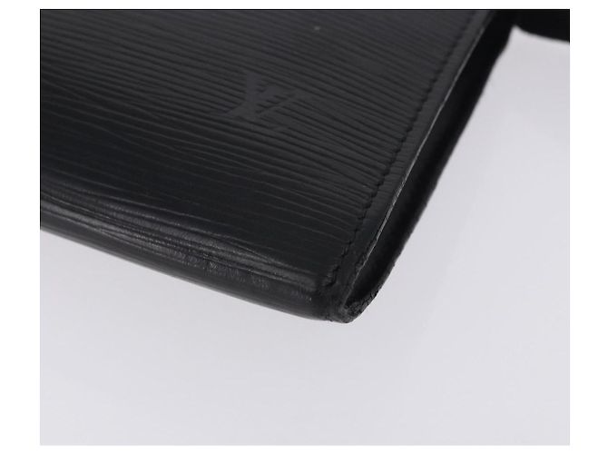 LOUIS VUITTON Epi Pochette Accessoires Accessory Pouch Black M52982 Auth ep15820 Negro - vista 14