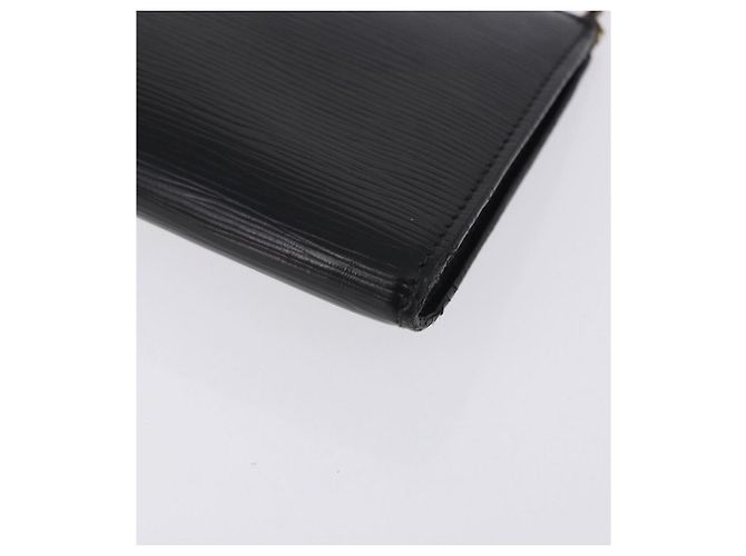 LOUIS VUITTON Epi Pochette Accessoires Accessory Pouch Black M52982 Auth ep15820 Negro - vista 16