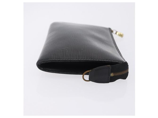 LOUIS VUITTON Epi Pochette Accessoires Accessory Pouch Black M52982 Auth ep15820 Negro - vista 3