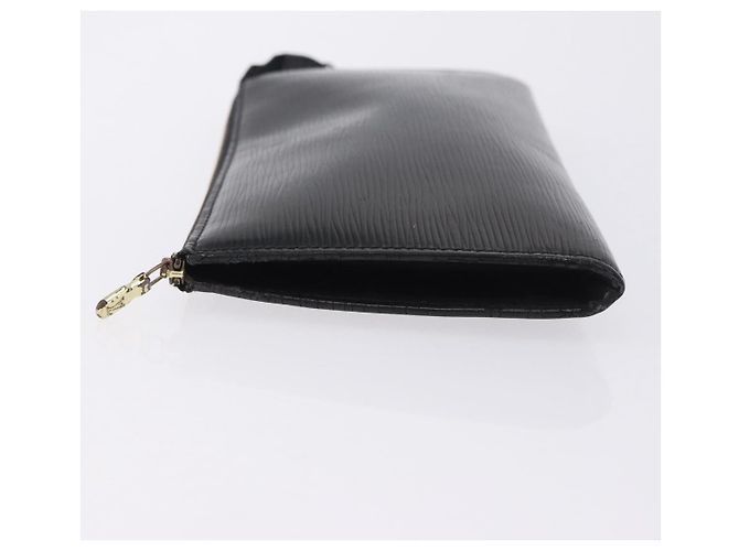LOUIS VUITTON Epi Pochette Accessoires Accessory Pouch Black M52982 Auth ep15820 Negro - vista 4