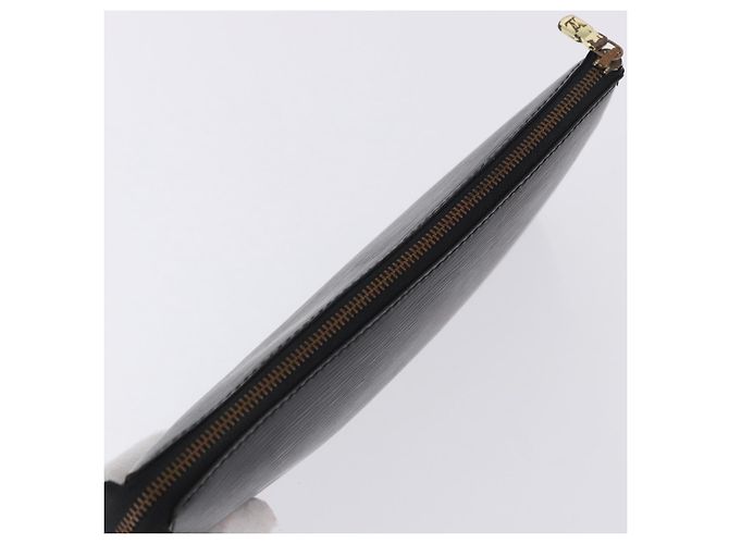 LOUIS VUITTON Epi Pochette Accessoires Accessory Pouch Black M52982 Auth ep15820 Negro - vista 5