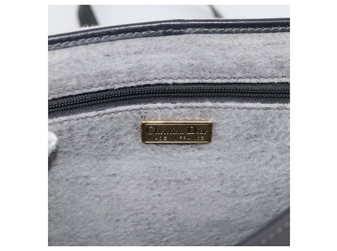 Borsa a tracolla Christian Dior in pelle nera e oro Auth 196415 Nero - vista 18