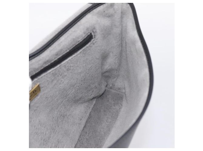 Borsa a tracolla Christian Dior in pelle nera e oro Auth 196415 Nero - vista 19