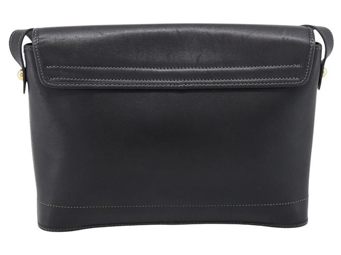 Borsa a tracolla Christian Dior in pelle nera e oro Auth 196415 Nero - vista 2