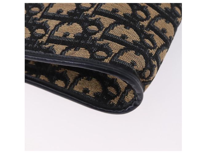 Borsa a tracolla Christian Dior Trotter Canvas Navy Gold Tone Auth BA14771 Blu navy - vista 10