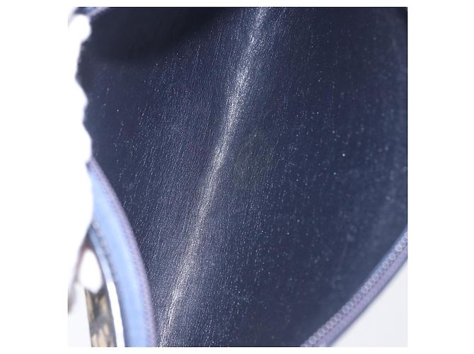 Borsa a tracolla Christian Dior Trotter Canvas Navy Gold Tone Auth BA14771 Blu navy - vista 12