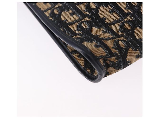 Borsa a tracolla Christian Dior Trotter Canvas Navy Gold Tone Auth BA14771 Blu navy - vista 15