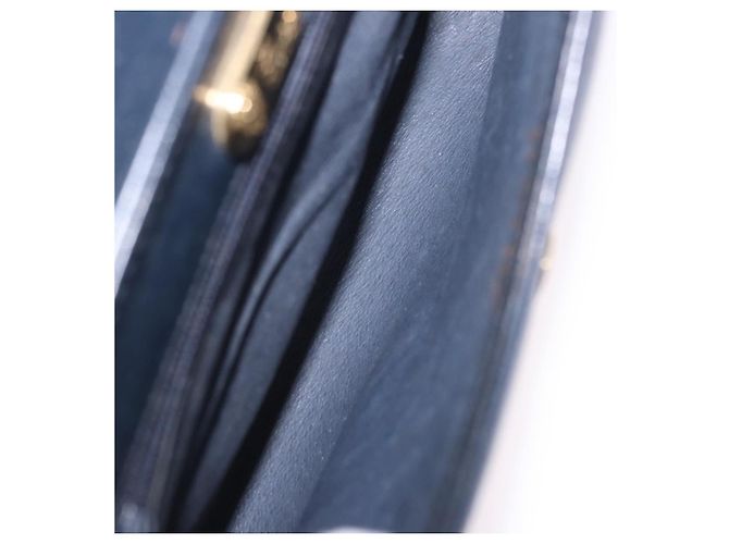 Bolsa de Ombro GUCCI em Couro Azul Marinho e Tom Dourado 29 001 4697 Auth BA14935 - vista 11