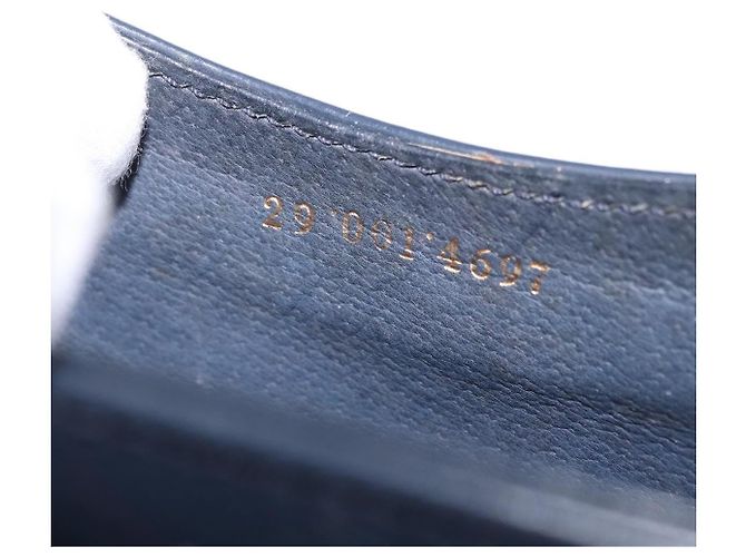 Bolsa de Ombro GUCCI em Couro Azul Marinho e Tom Dourado 29 001 4697 Auth BA14935 - vista 12
