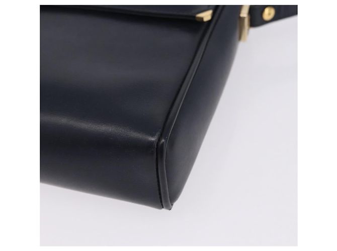 Bolsa de Ombro GUCCI em Couro Azul Marinho e Tom Dourado 29 001 4697 Auth BA14935 - vista 14