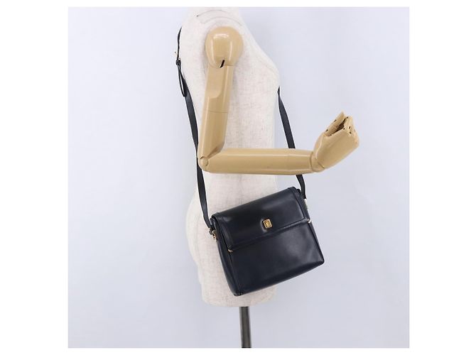 Bolsa de Ombro GUCCI em Couro Azul Marinho e Tom Dourado 29 001 4697 Auth BA14935 - vista 23