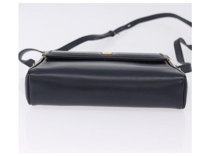 Bolsa de Ombro GUCCI em Couro Azul Marinho e Tom Dourado 29 001 4697 Auth BA14935 - vista 5