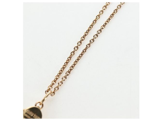 Collana Miu Miu Metal Gold Tone Auth 196475V - vista 13