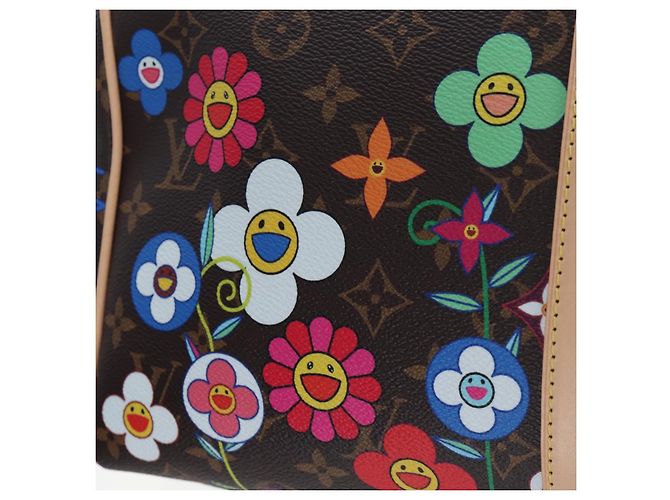 Borsa LOUIS VUITTON Takashi Murakami Keepall Bandouliere 45 M14182 Auth 197301SM Monogramma - vista 22