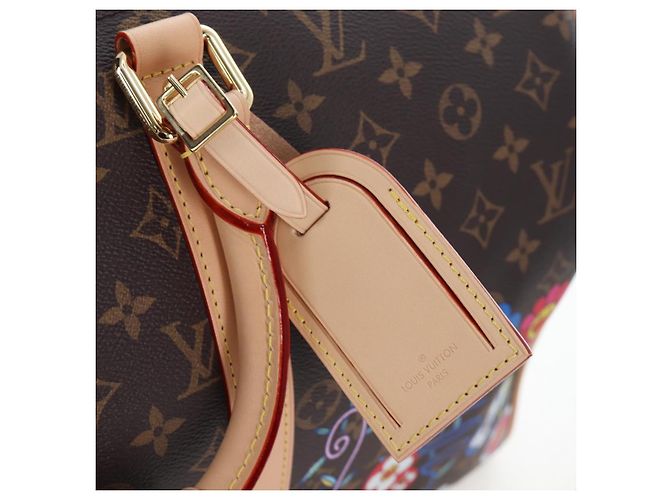 Borsa LOUIS VUITTON Takashi Murakami Keepall Bandouliere 45 M14182 Auth 197301SM Monogramma - vista 23