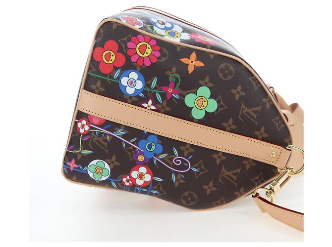 Borsa LOUIS VUITTON Takashi Murakami Keepall Bandouliere 45 M14182 Auth 197301SM Monogramma - vista 4
