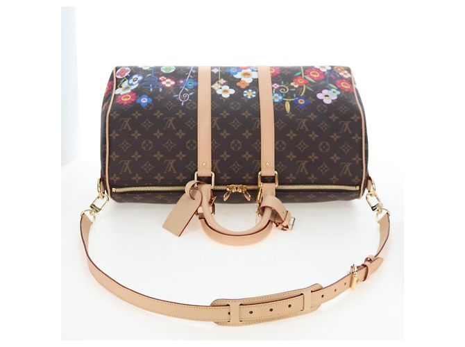 Borsa LOUIS VUITTON Takashi Murakami Keepall Bandouliere 45 M14182 Auth 197301SM Monogramma - vista 8