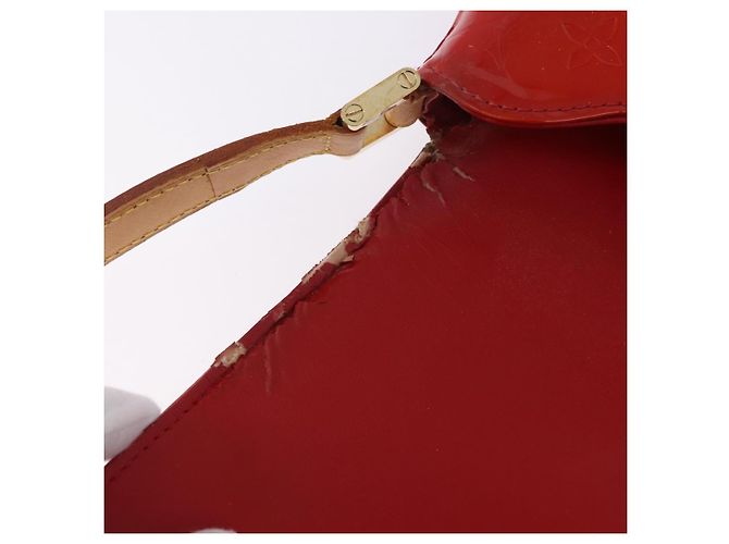 LOUIS VUITTON Monogram Vernis Thompson Street Bag Red M91094 LV Auth BA14781 Rosso - vista 10