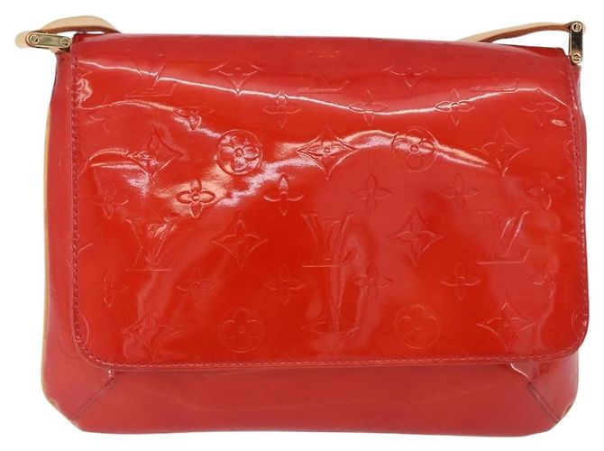 LOUIS VUITTON Monogram Vernis Thompson Street Bag Red M91094 LV Auth BA14781 Rosso - vista 13