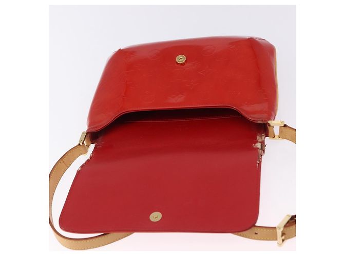 LOUIS VUITTON Monogram Vernis Thompson Street Bag Red M91094 LV Auth BA14781 Rosso - vista 19