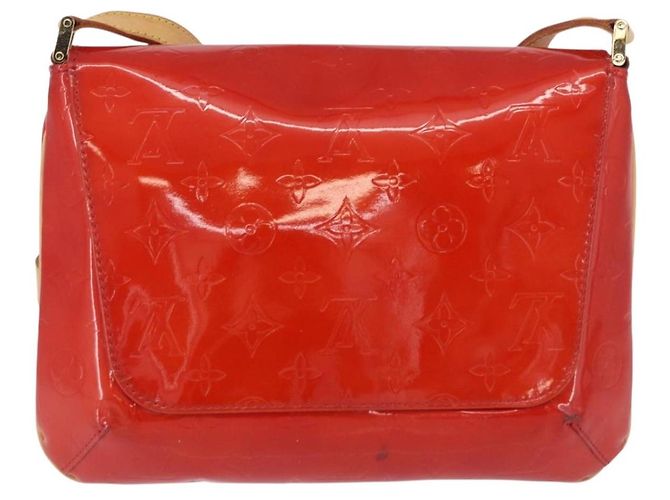 LOUIS VUITTON Monogram Vernis Thompson Street Bag Red M91094 LV Auth BA14781 Rosso - vista 2