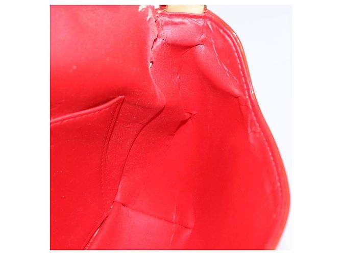 LOUIS VUITTON Monogram Vernis Thompson Street Bag Red M91094 LV Auth BA14781 Rosso - vista 22