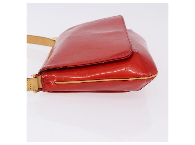 LOUIS VUITTON Monogram Vernis Thompson Street Bag Red M91094 LV Auth BA14781 Rosso - vista 4