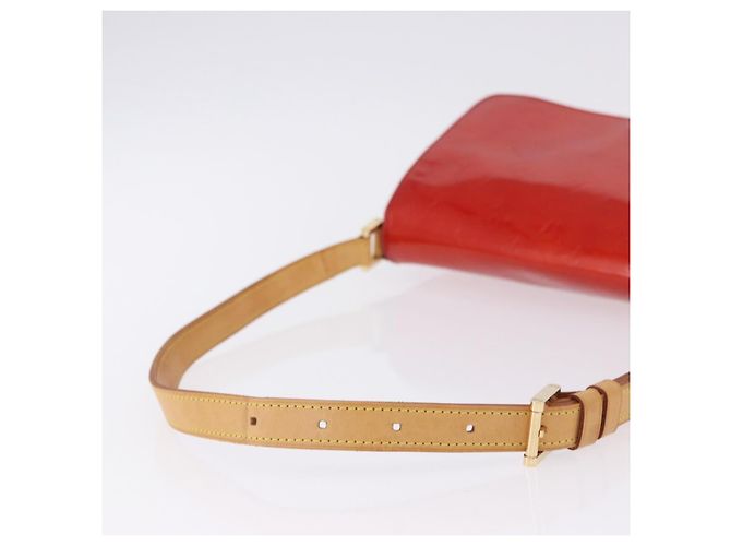 LOUIS VUITTON Monogram Vernis Thompson Street Bag Red M91094 LV Auth BA14781 Rosso - vista 7