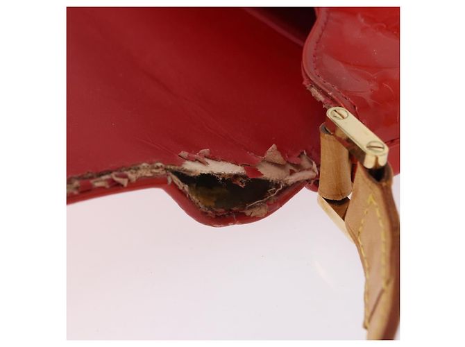 LOUIS VUITTON Monogram Vernis Thompson Street Bag Red M91094 LV Auth BA14781 Rosso - vista 9
