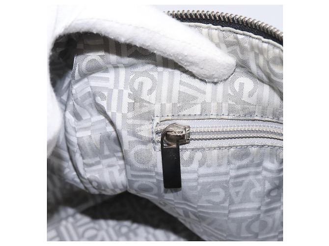 Borsa Salvatore Ferragamo Canvas 2way White Silver Auth 198313A Argento Bianco - vista 22