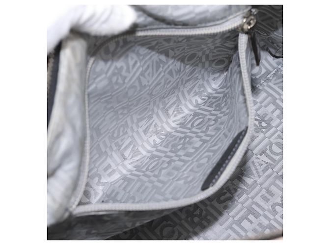 Borsa Salvatore Ferragamo Canvas 2way White Silver Auth 198313A Argento Bianco - vista 23