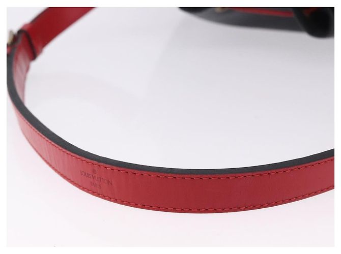 Borsa a tracolla LOUIS VUITTON Epi Noe Nero Rosso M44017 LV Auth BA14890A - vista 8