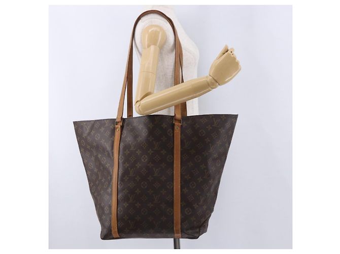 LOUIS VUITTON Monogram Sac Shopping GM Tote Bag M51110 LV Auth 196909A Monogramma - vista 24