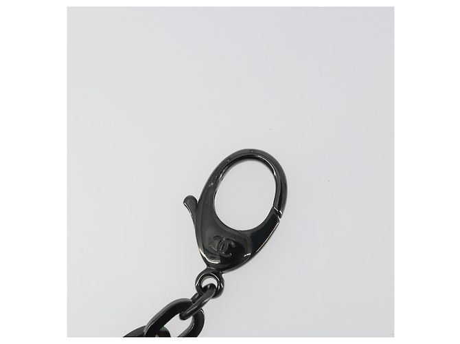 CHANEL Robot Katze Schlüsselanhänger Metall Schwarz CC Auth BA15043M - Ansicht 3