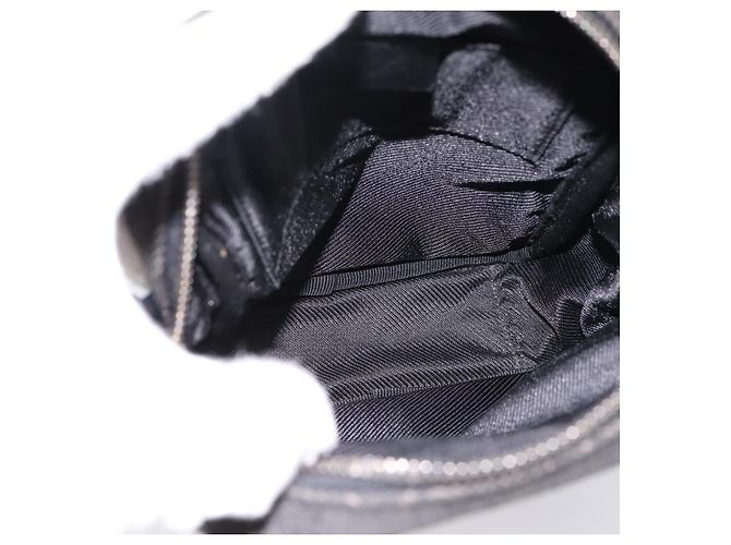 Borsa a tracolla GUCCI GG Canvas Nero Argento 101680 Auth ka5778 - vista 11