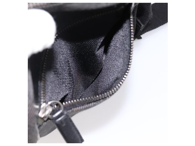 Borsa a tracolla GUCCI GG Canvas Nero Argento 101680 Auth ka5778 - vista 20