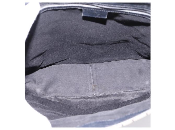 Borsa a mano GUCCI GG Canvas Bamboo Beige Nero 112530 Auth ep15670 - vista 10