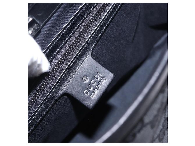 Borsa a Tracolla GUCCI GG Canvas Nera 107752 Auth 197311V Nero - vista 18