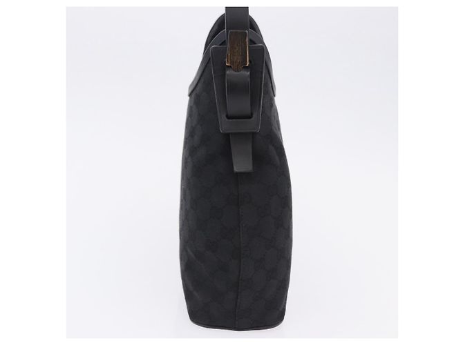 Borsa a Tracolla GUCCI GG Canvas Nera 107752 Auth 197311V Nero - vista 4