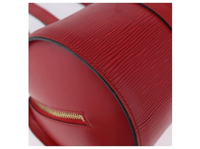 Borsa a mano LOUIS VUITTON Epi Soufflot Rossa M52227 LV Auth 195555V Rosso - vista 14