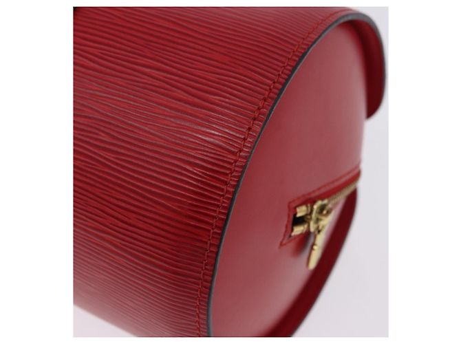 Borsa a mano LOUIS VUITTON Epi Soufflot Rossa M52227 LV Auth 195555V Rosso - vista 15