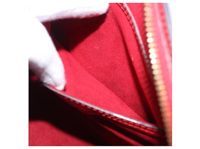 Borsa a mano LOUIS VUITTON Epi Soufflot Rossa M52227 LV Auth 195555V Rosso - vista 21