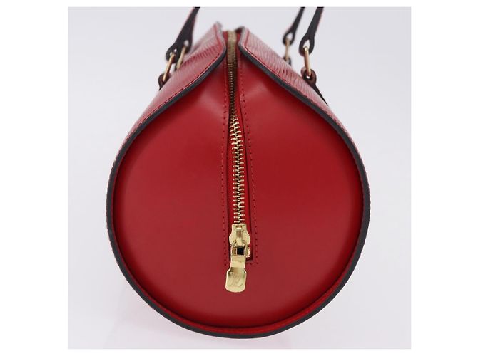 Borsa a mano LOUIS VUITTON Epi Soufflot Rossa M52227 LV Auth 195555V Rosso - vista 4