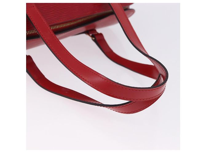Borsa a mano LOUIS VUITTON Epi Soufflot Rossa M52227 LV Auth 195555V Rosso - vista 7