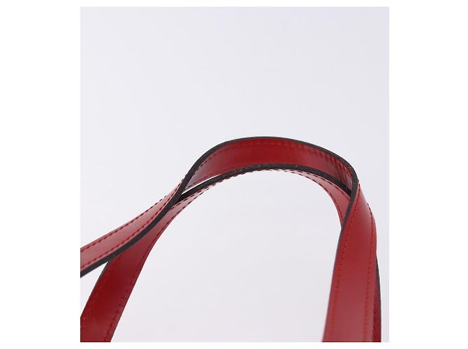 Borsa a mano LOUIS VUITTON Epi Soufflot Rossa M52227 LV Auth 195555V Rosso - vista 8