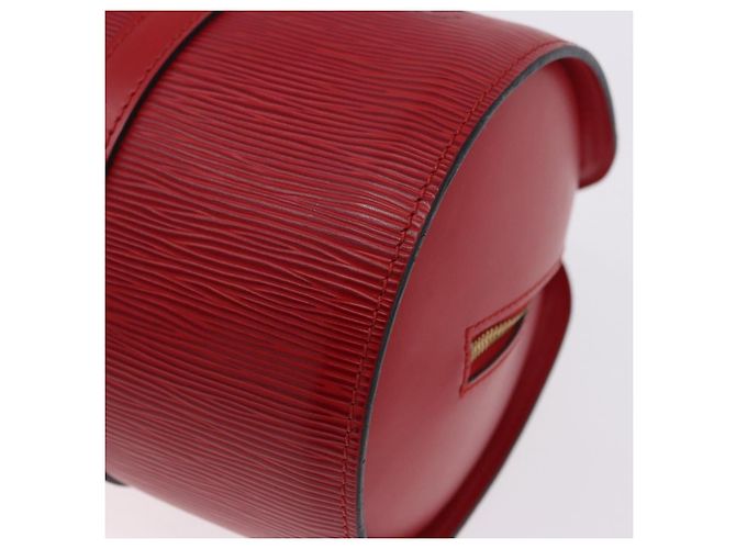 Borsa a mano LOUIS VUITTON Epi Soufflot Rossa M52227 LV Auth 195555V Rosso - vista 9