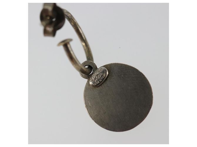 CHANEL Pierce Metal Silver CC Auth 198817 Argento - vista 10
