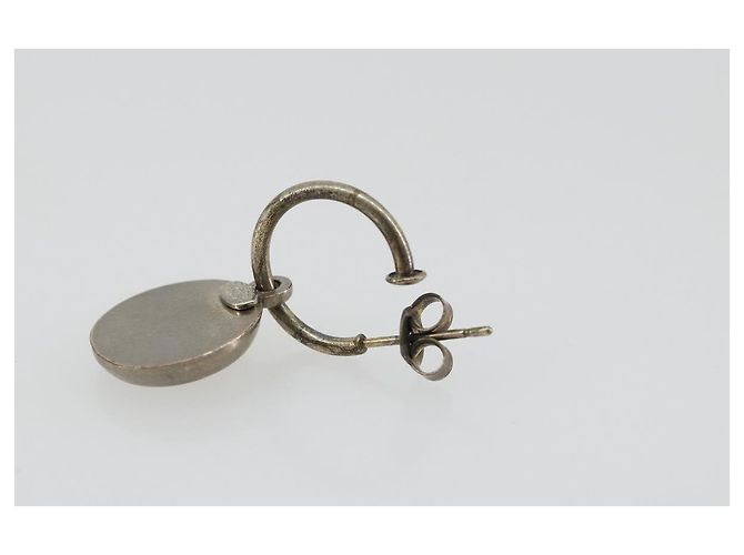 CHANEL Pierce Metal Silver CC Auth 198817 Argento - vista 11